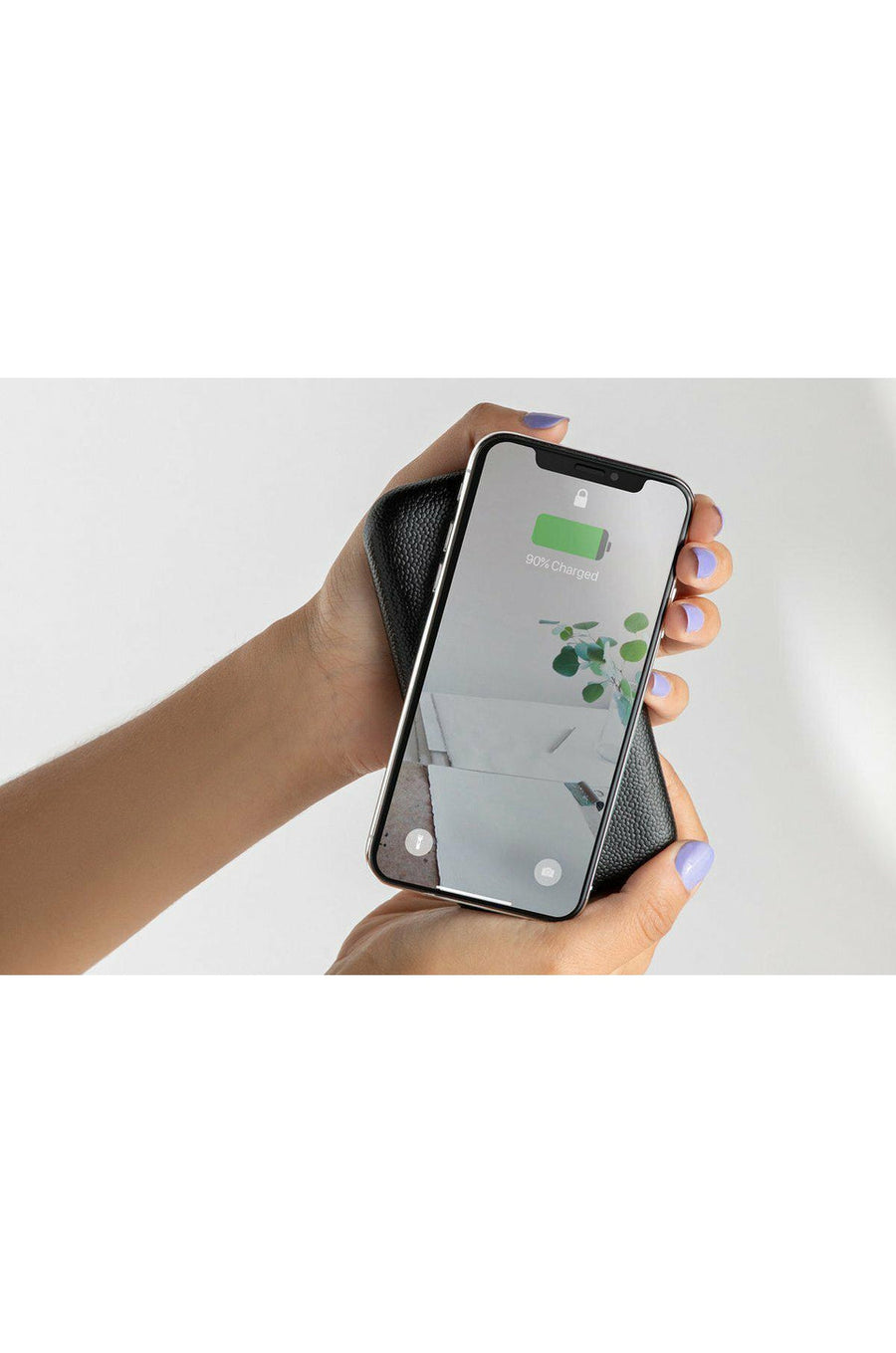 Courant Carry Portable Charger in Black – side view