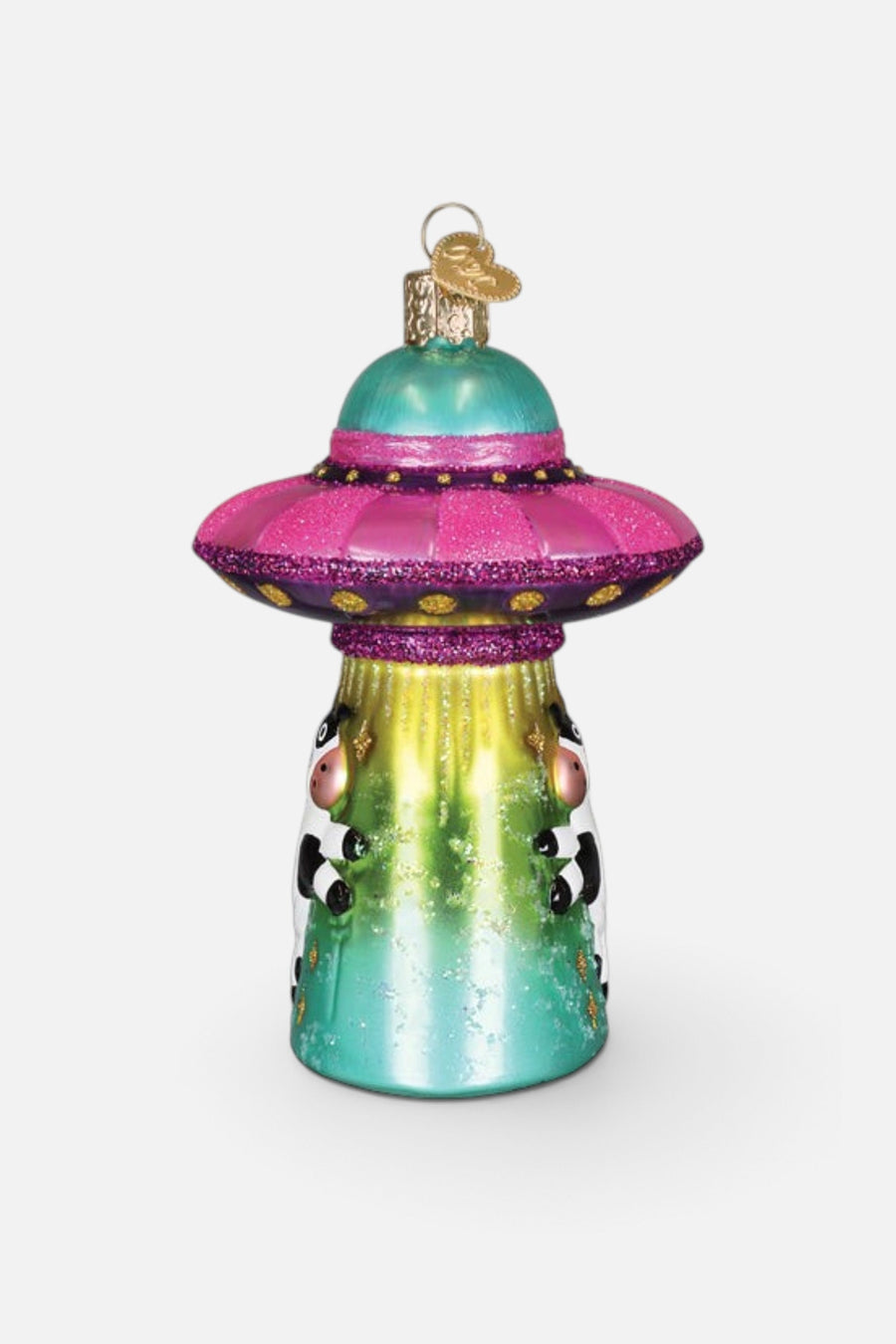 Cow Abduction Ornament – back view
