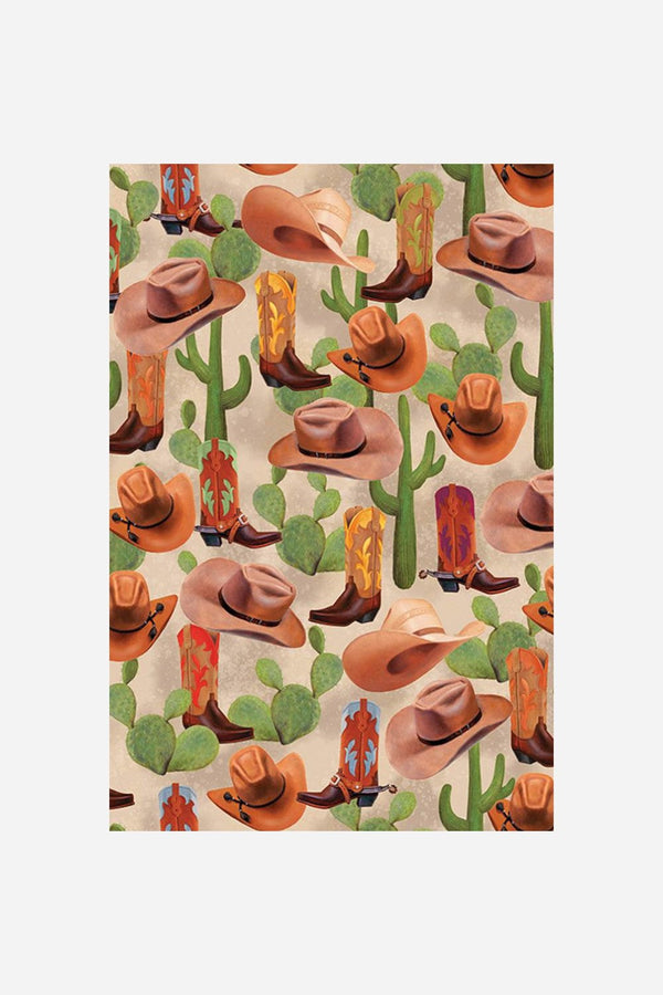Cowboy Gift Wrapping Paper
