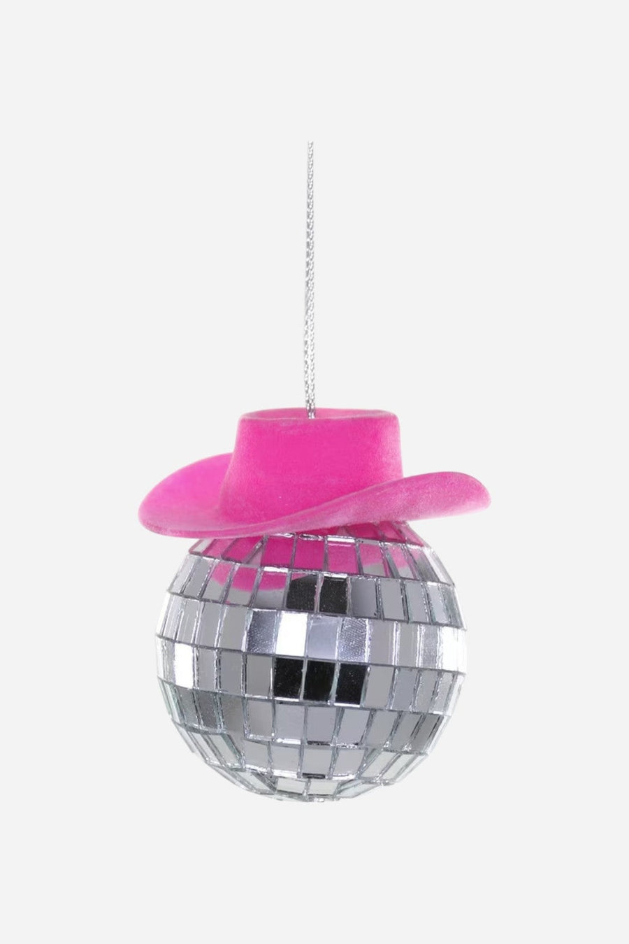 Cowgirl Disco Pink Ornament – three-quarter view