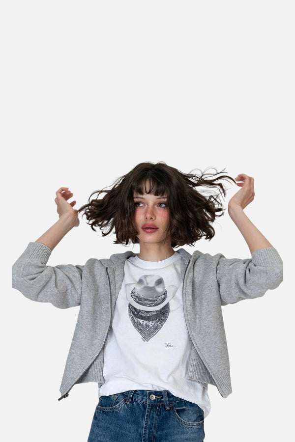 CPress Studio Bandit Mushie Tee in White
