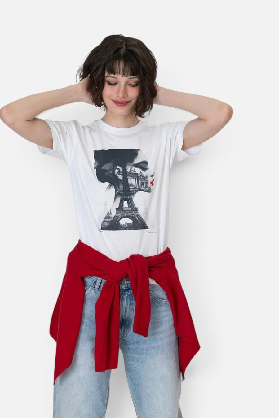 CPress Studio Paris Mushie Tee in White – detail