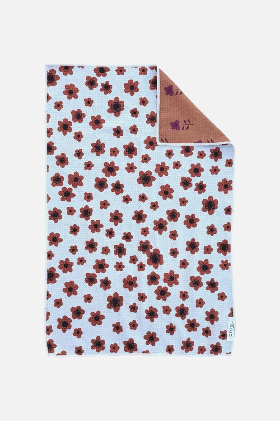 Crae Home Amber Fields Reversible Tea Towel – back view