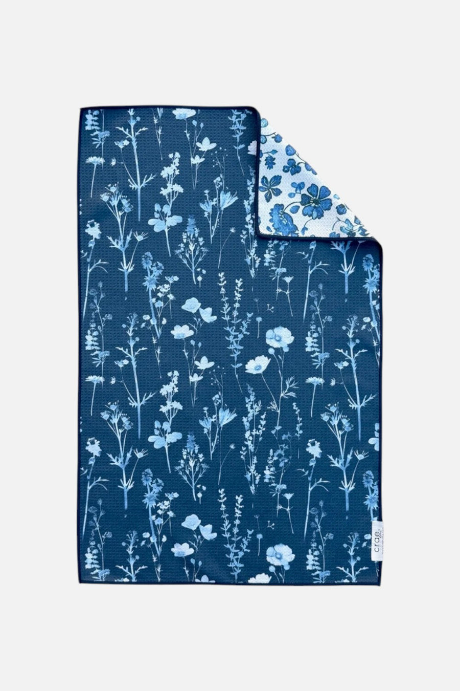 Crae Home Blue Willow Reversible Tea Towel – back view
