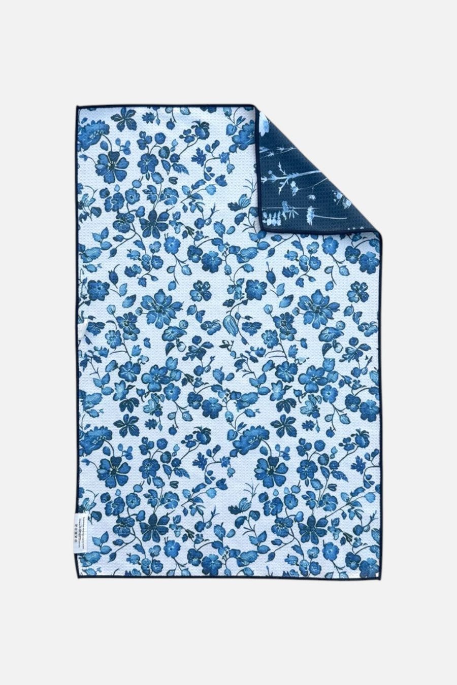 Crae Home Blue Willow Reversible Tea Towel – side view