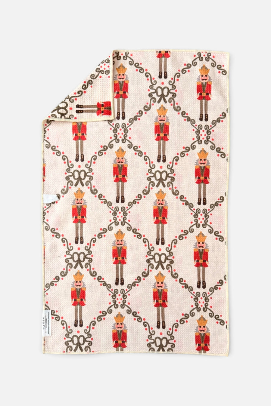 Crae Home Capt' Nutty Double-Sided Hand Towel in Cream – back view