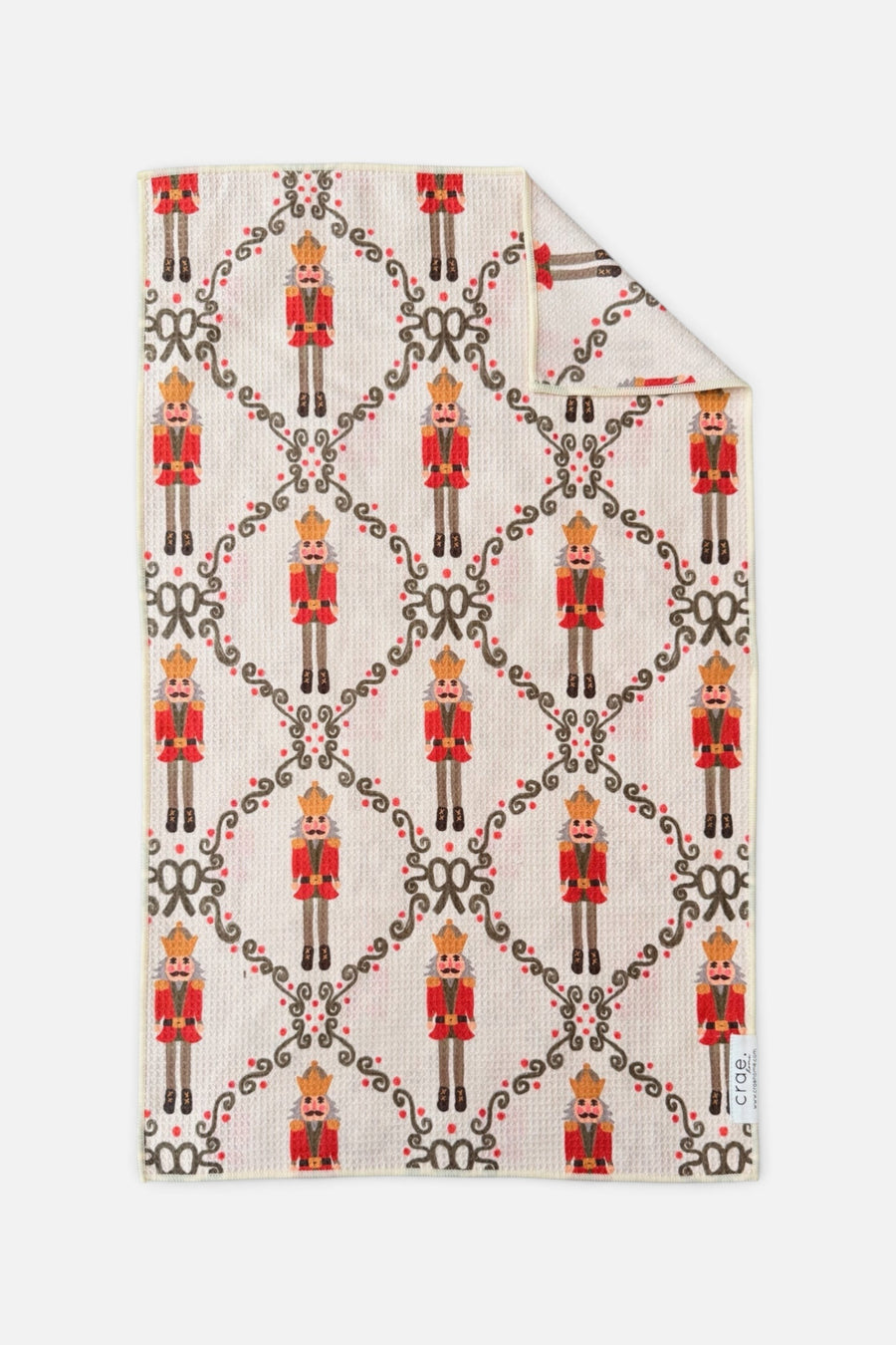 Crae Home Capt' Nutty Double-Sided Hand Towel in Cream – front view