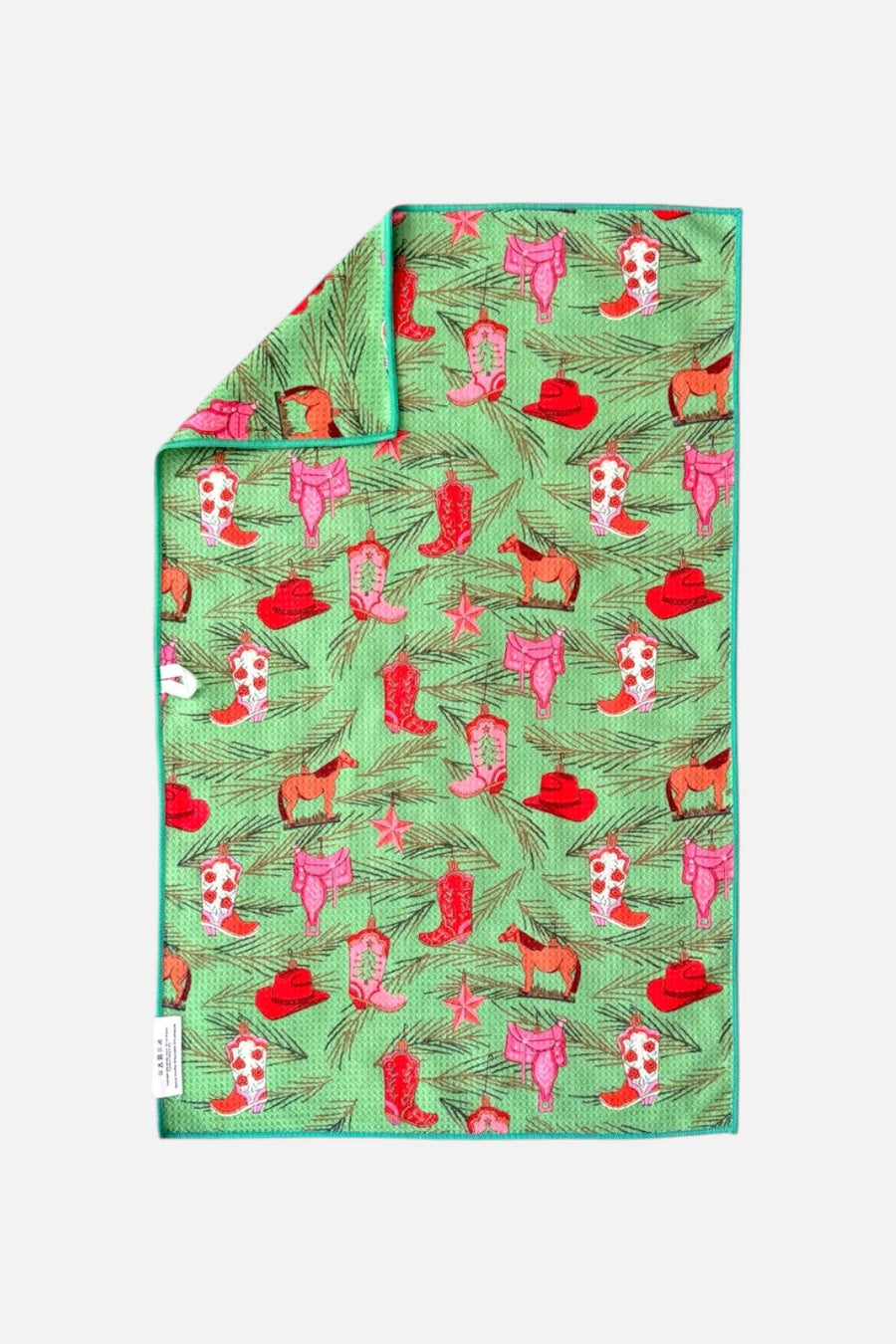 Crae Home Country Christmas Double-Sided Tea Towel – back view