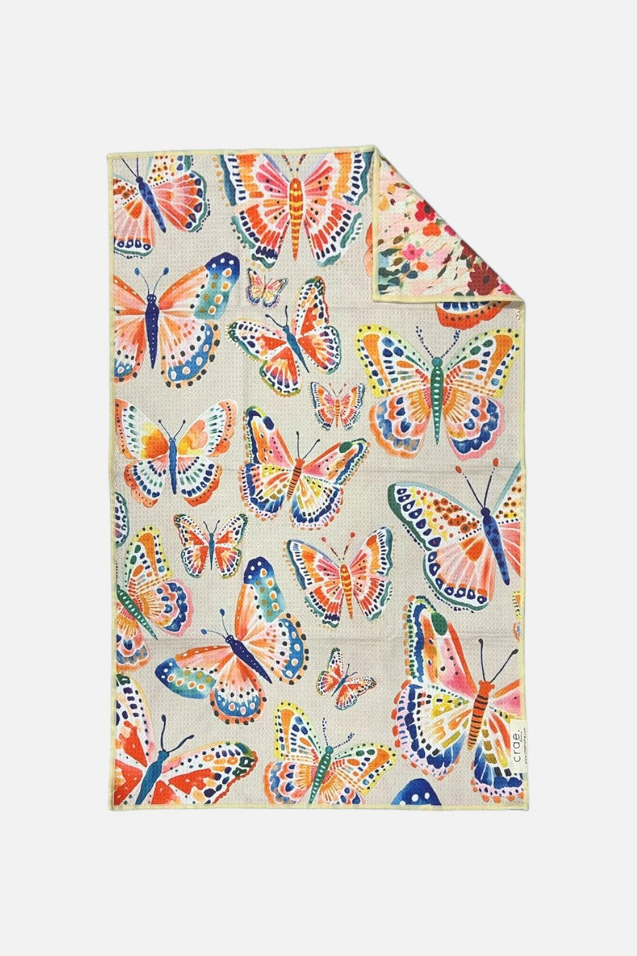 Crae Home Floatie Reversible Tea Towel – side view