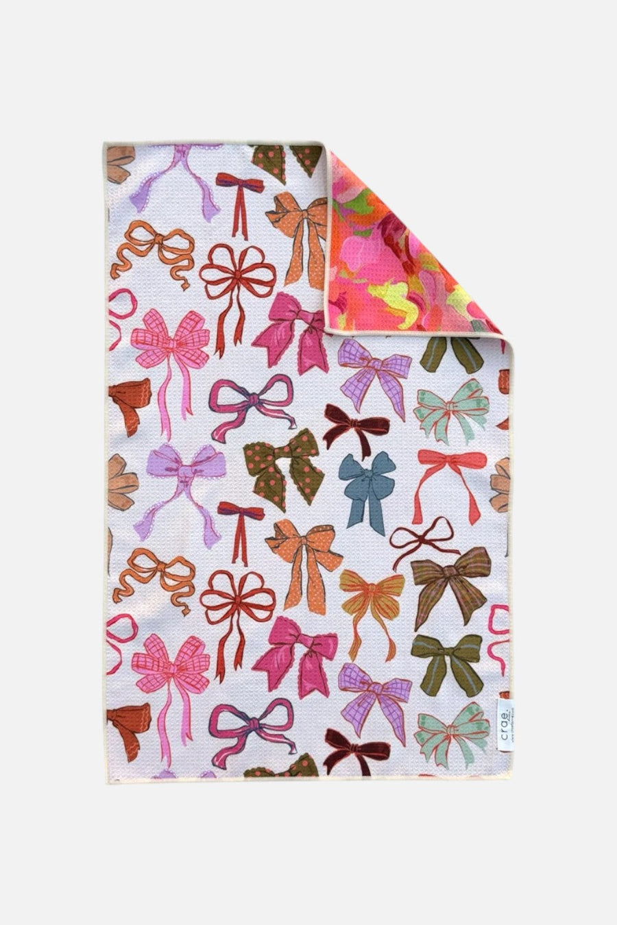 Crae Home Kensley Multi Reversible Tea Towel – back view