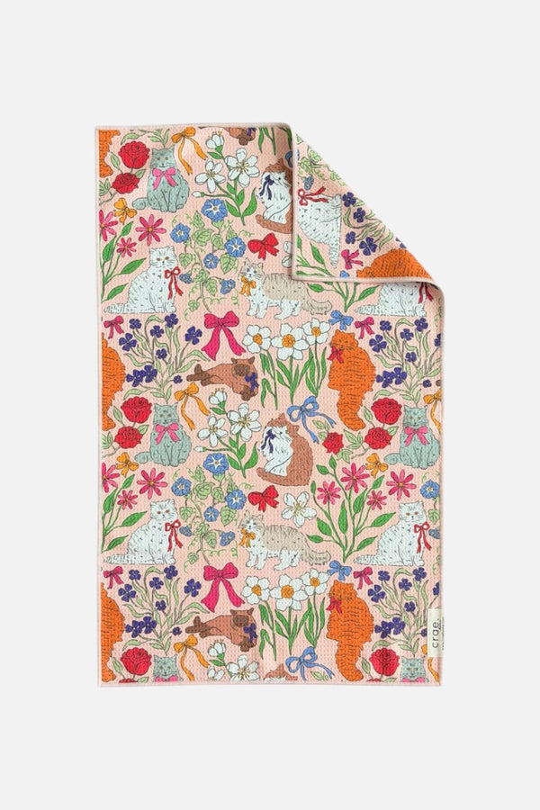 Crae Home Paws & Petals Reversible Tea Towel
