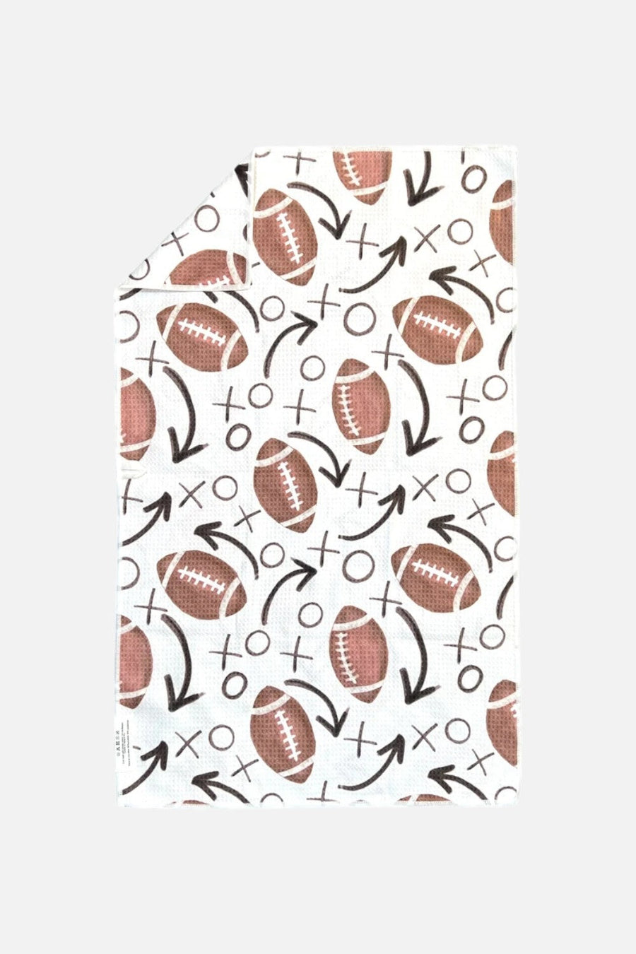 Crae Home Pig Skin Reversible Football Tea Towel – back view