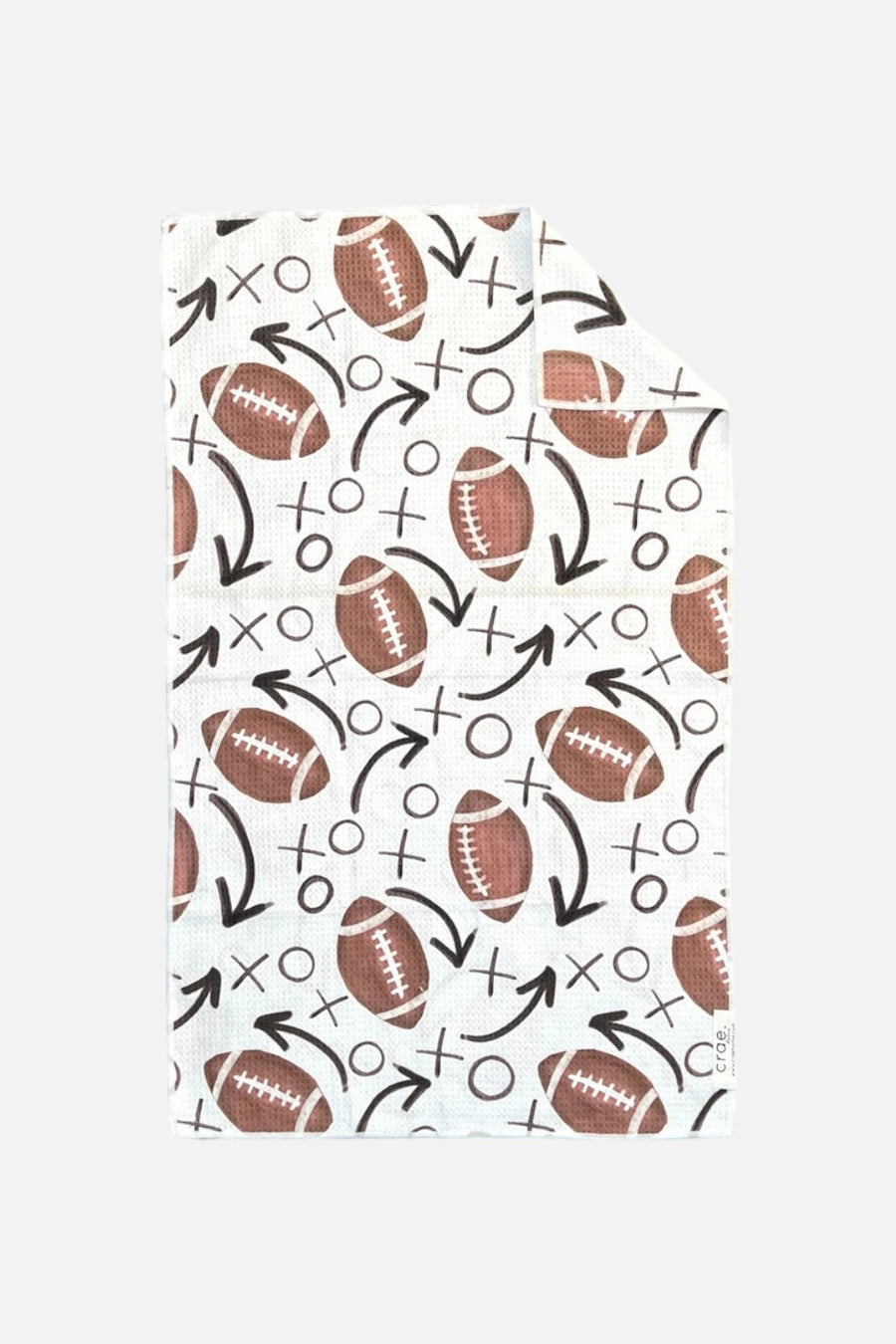 Crae Home Pig Skin Reversible Football Tea Towel – front view