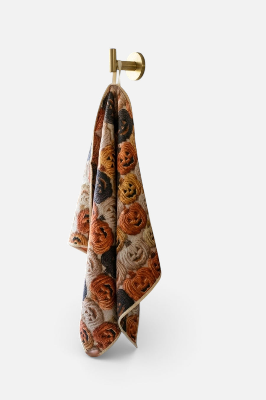Crae Home Pumpkin Palooza Reversible Tea Towel – detail