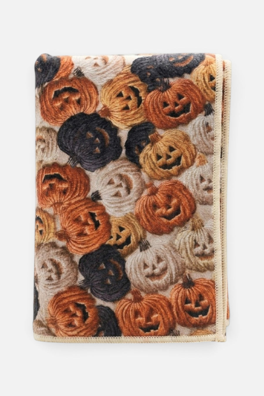 Crae Home Pumpkin Palooza Reversible Tea Towel – flat lay