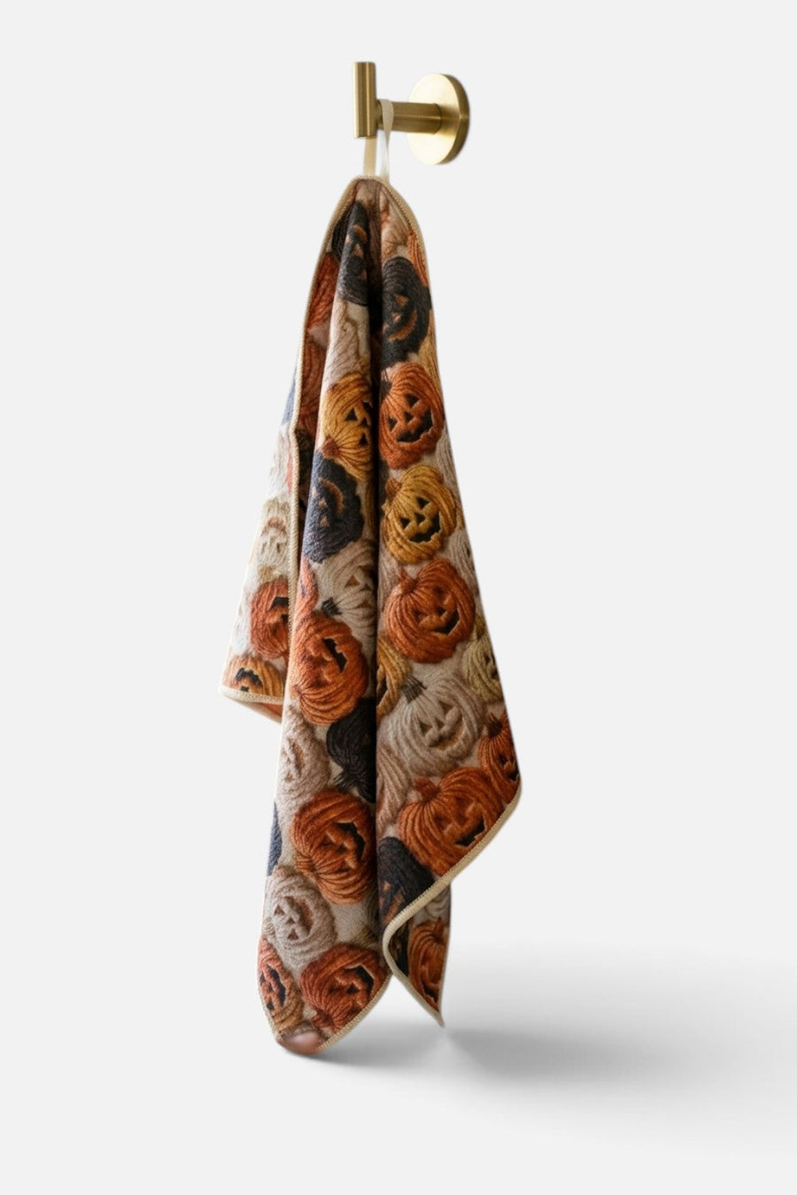 Crae Home Pumpkin Palooza Reversible Tea Towel – front view
