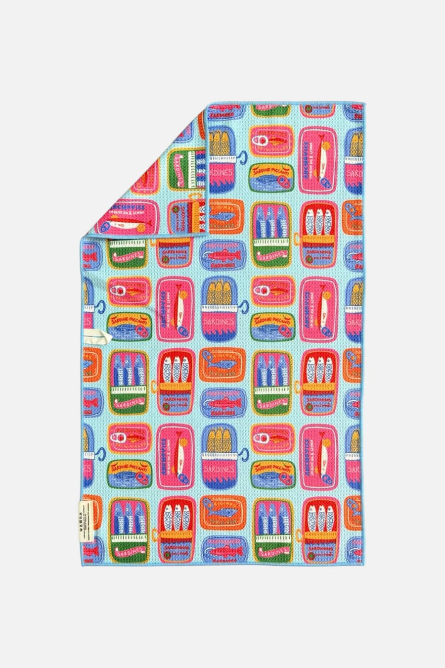 Crae Home Something's Fishy Reversible Tea Towel – back view