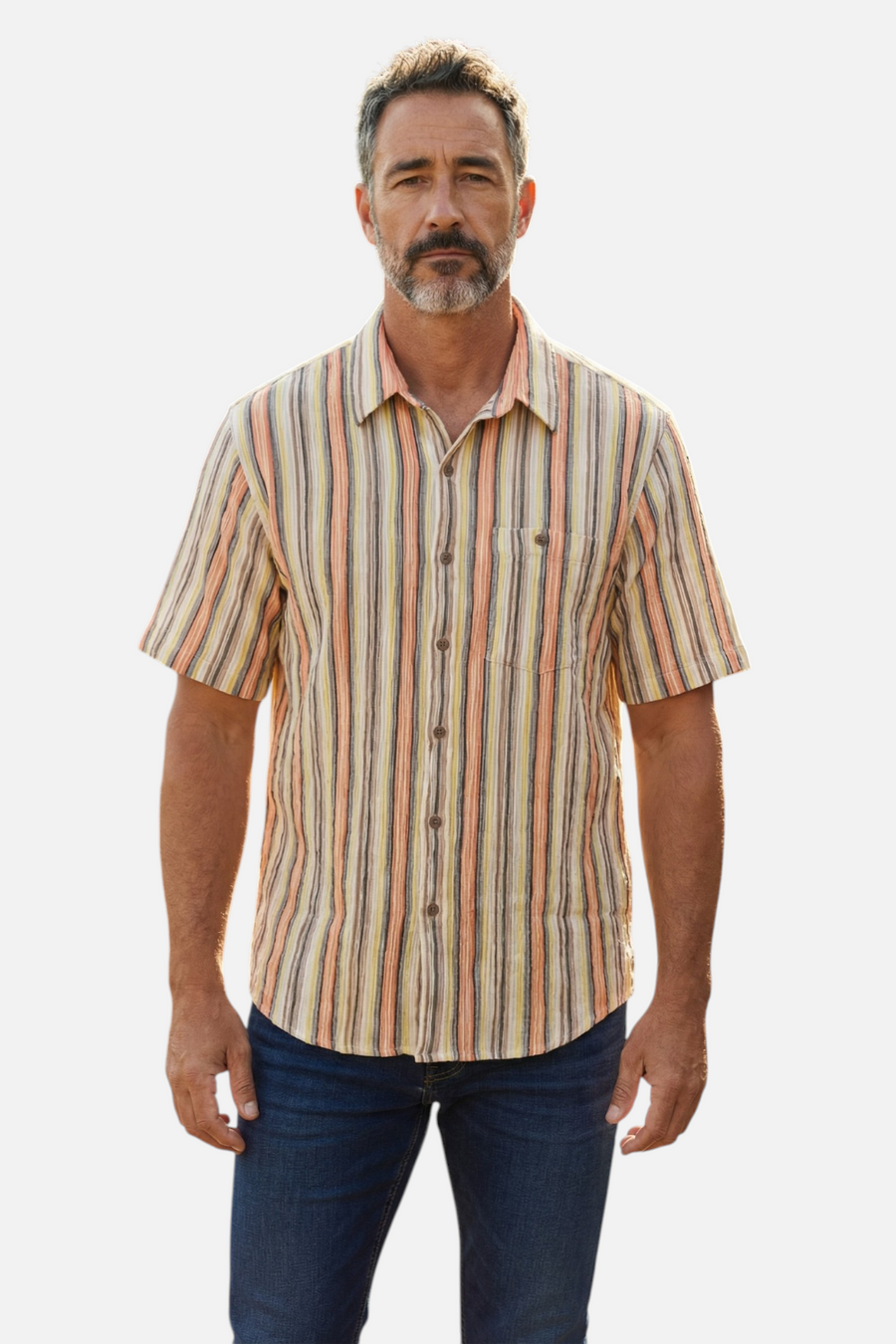 Criquet Men's The Beachcomber in Peach – front view