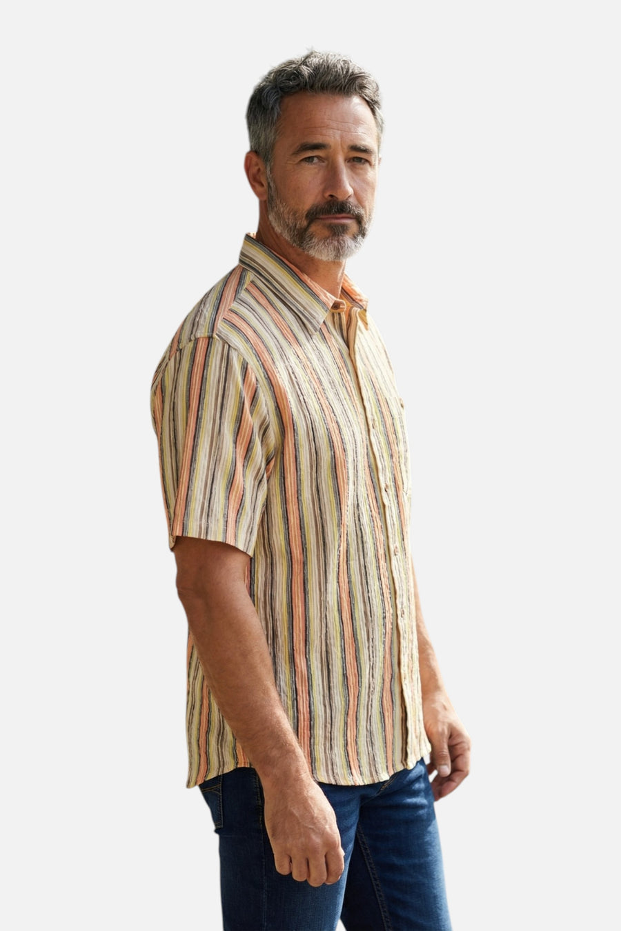 Criquet Men's The Beachcomber in Peach – side view