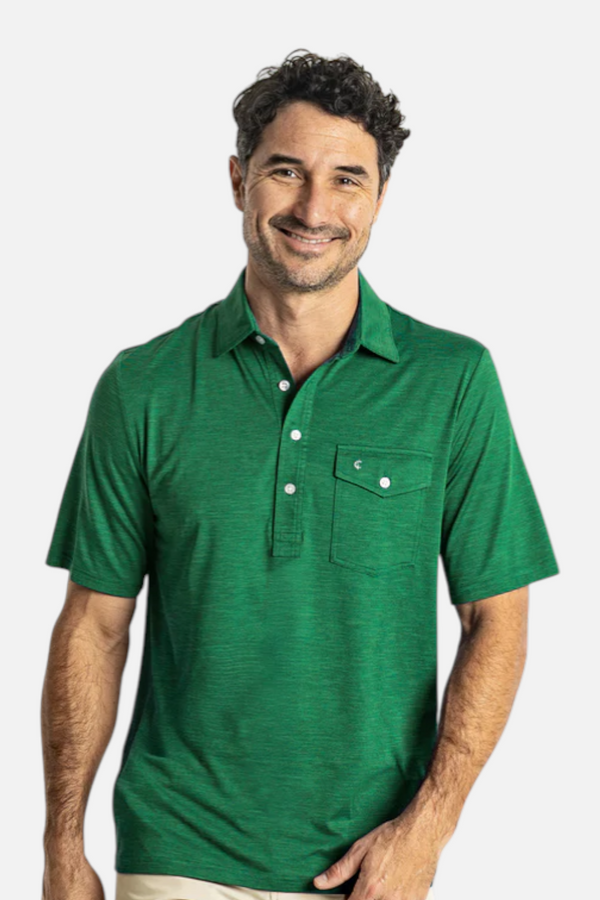 Criquet Performance Sport Heather Players Shirt in Home Turf