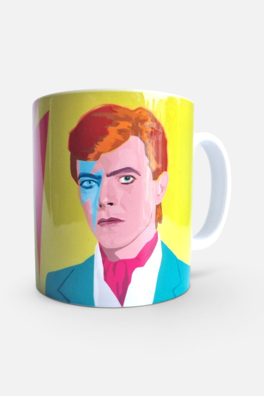 David Bowie Mug in Thunderbolt – detail
