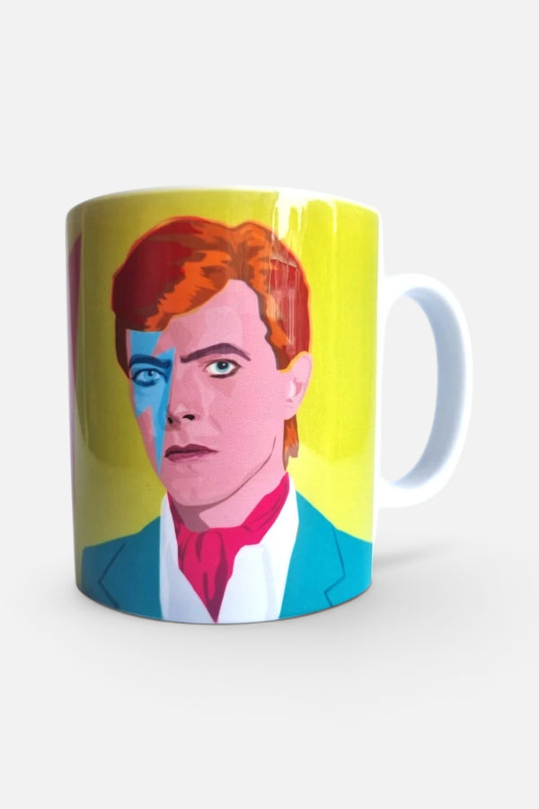 David Bowie Mug in Thunderbolt