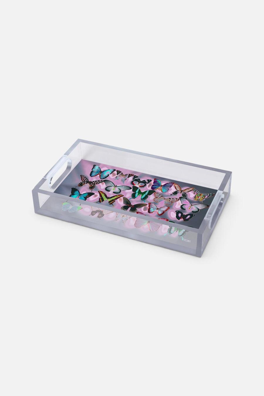 David Stesner Arthouse Luminous Gathering Large Acrylic Tray – flat lay