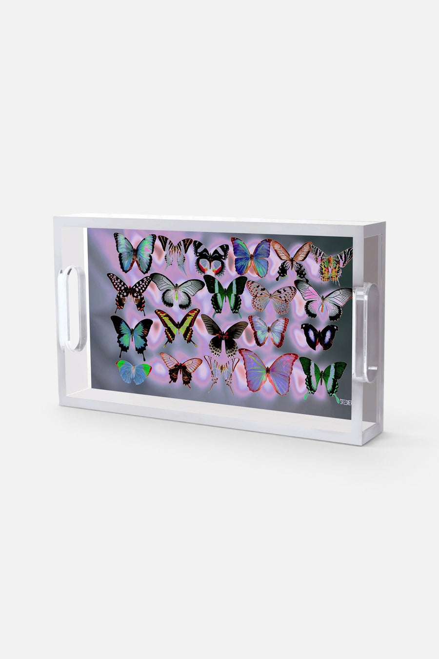 David Stesner Arthouse Luminous Gathering Large Acrylic Tray – side view