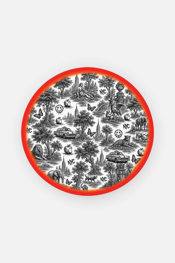 David Stesner Arthouse New York Urban Pop Toile Round Keepsake Box