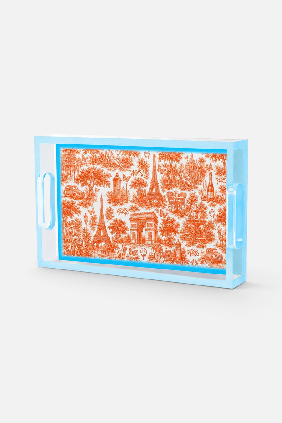 David Stesner Arthouse Paris Urban Pop Toile Small Acrylic Tray – side view