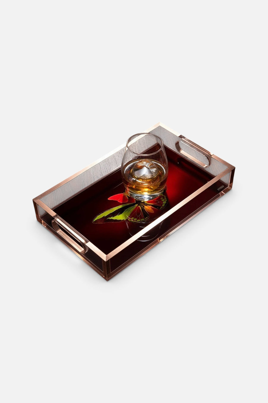 David Stesner Arthouse Twilight Embrace Small Acrylic Tray – flat lay