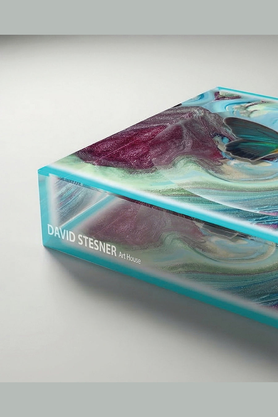 David Stesner Arthouse Wings of the Current Acrylic Trinket Dish – alternate
