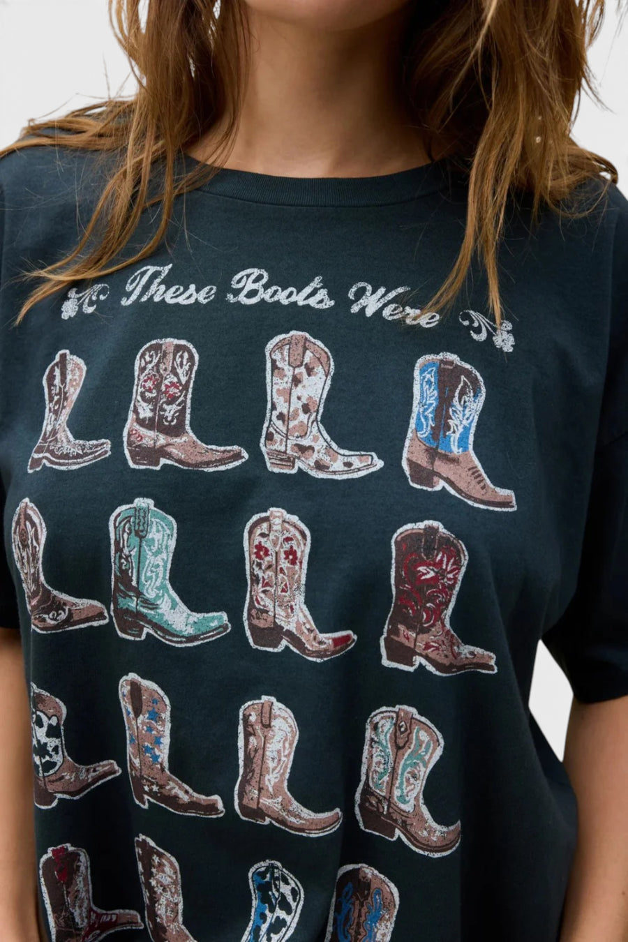 Daydreamer LA Boots For Walking Merch in Vintage Black – back view