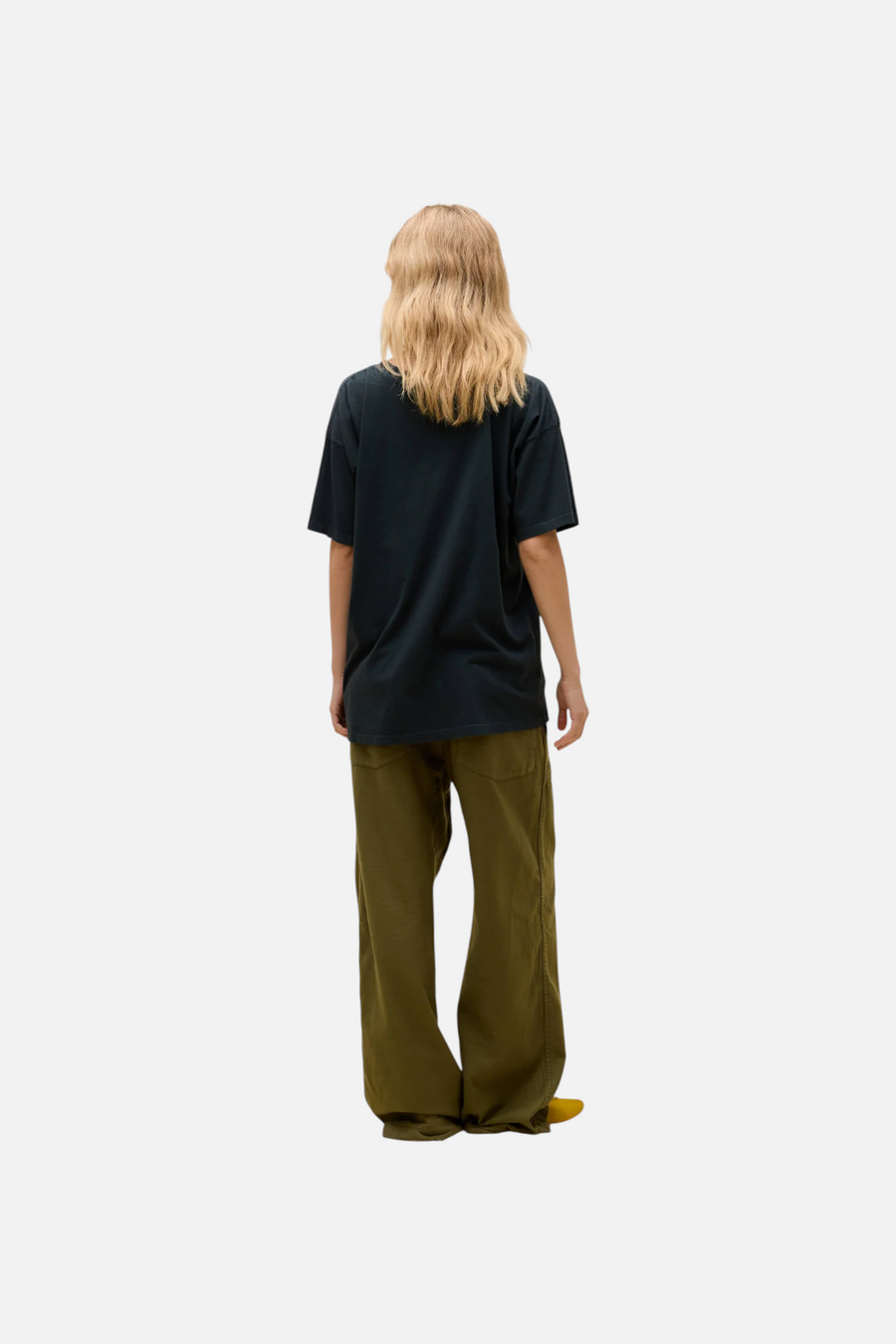 Daydreamer LA Chris Stapleton Wild Eagle Tee in Vintage Black – side view