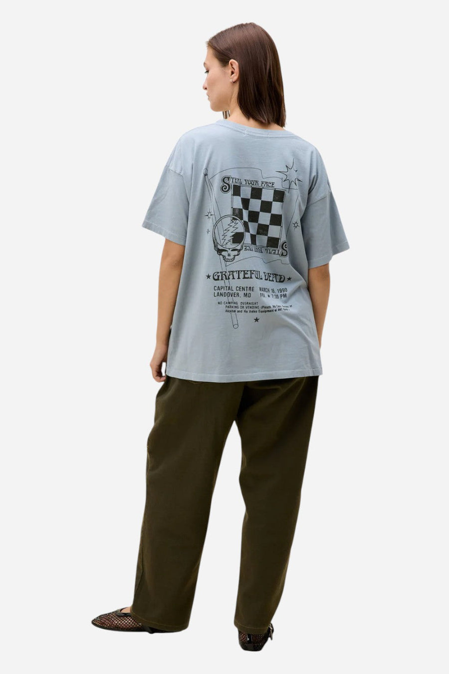 Daydreamer LA Grateful Dead Daisy Merch Tee – flat lay