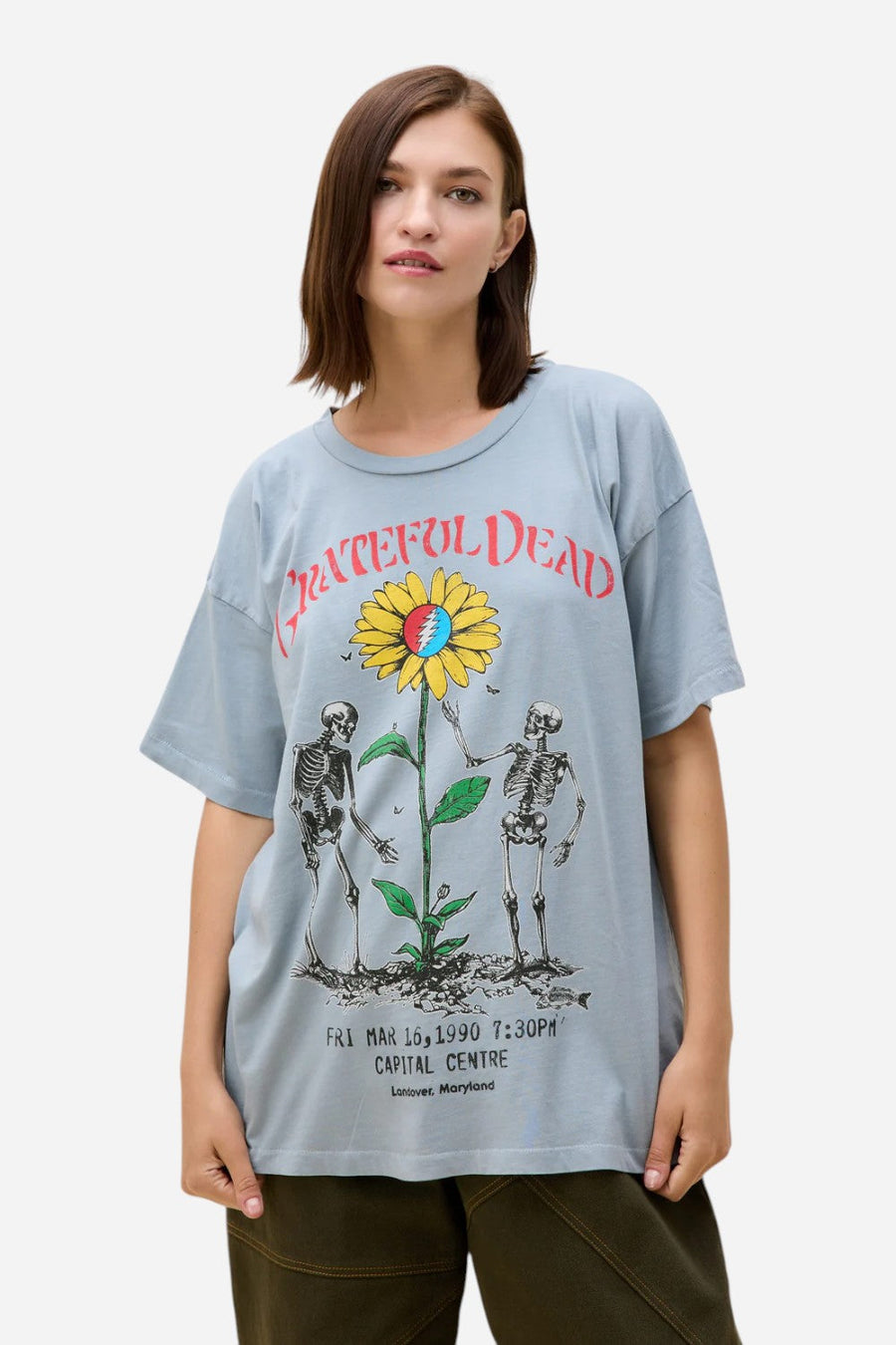 Daydreamer LA Grateful Dead Daisy Merch Tee – front view