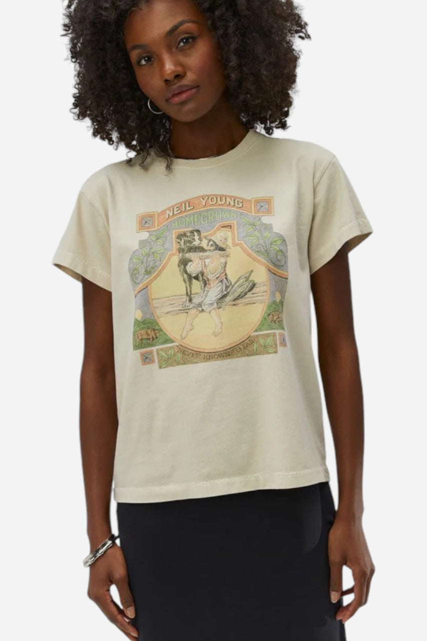 Daydreamer LA Neil Young Home Grown Tour Tee White – front view