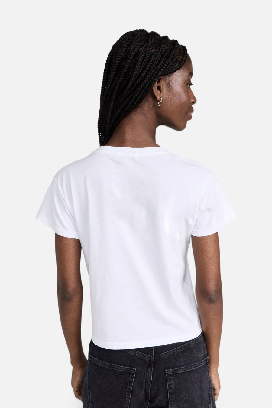 Daydreamer LA Rolling Stones It's Only Rock N Roll Solo Tee in Bleach White – detail