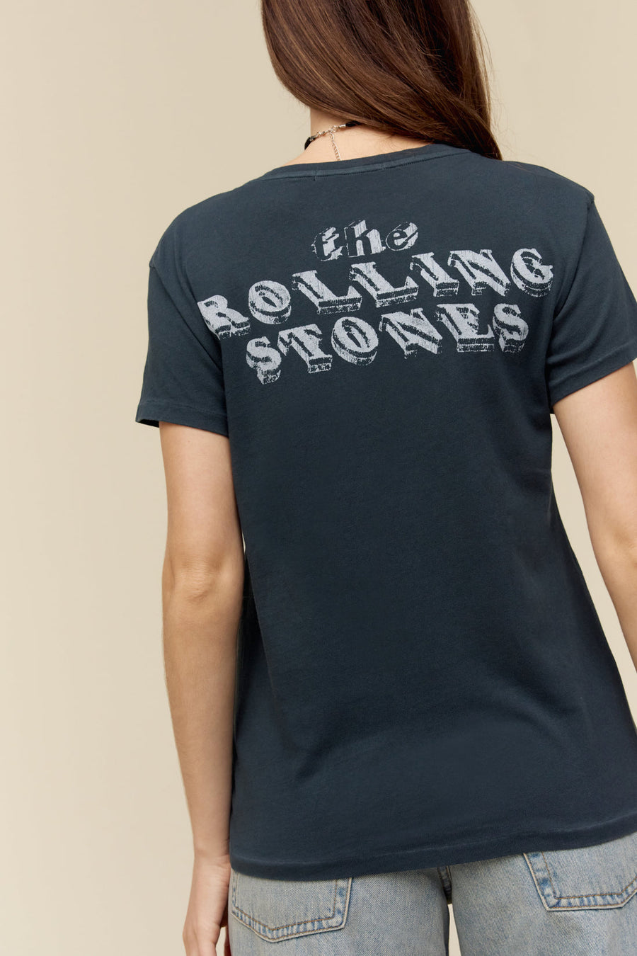Daydreamer LA Rolling Stones Ticket Fill Tongue Tour Tee – back view