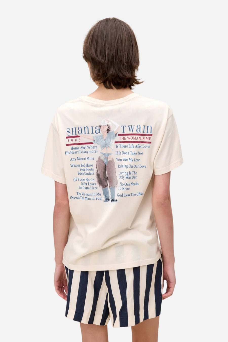 Daydreamer LA Shania Twain Woman In Me Boyfriend Tee – back view