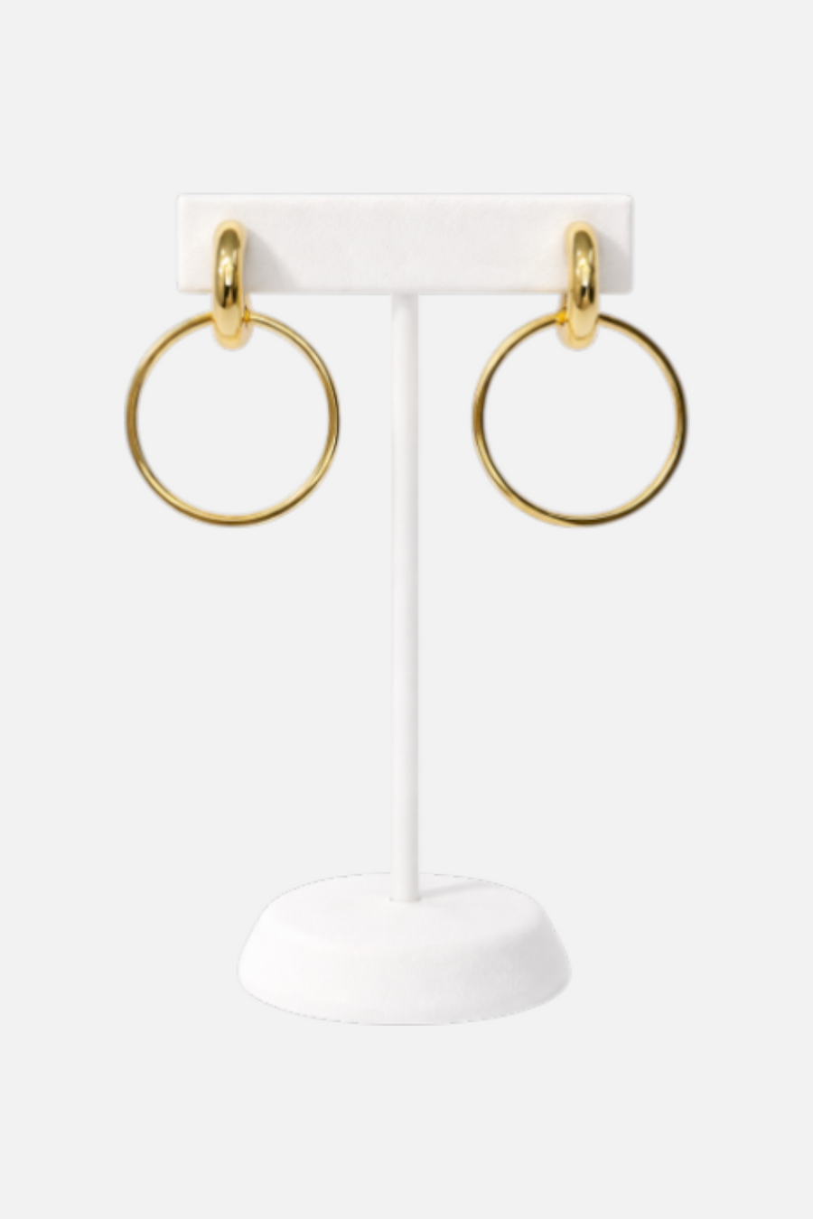 Paula Rosen Double Loop Gold Overlay Earring
