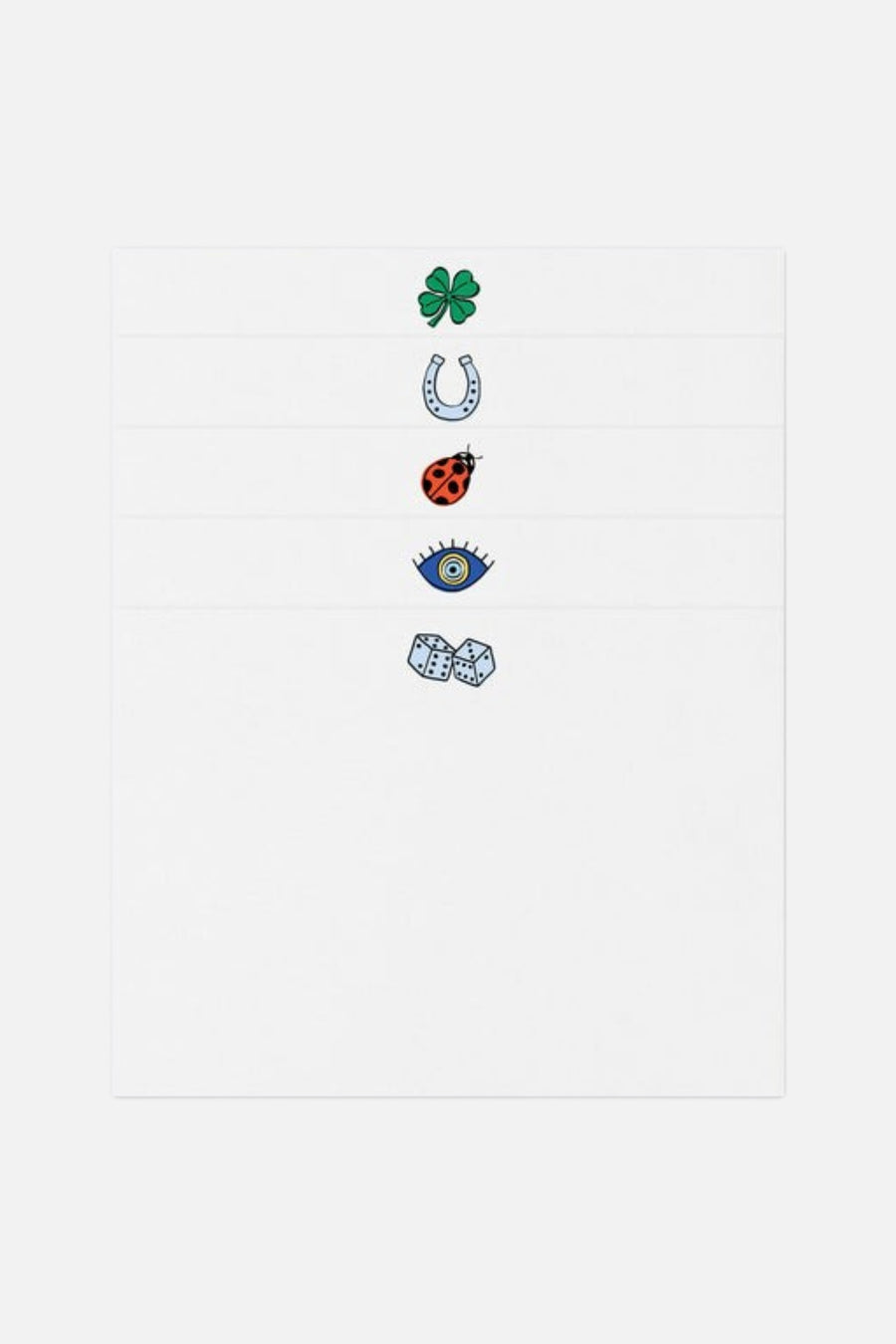 Dear Annabelle Lucky Charms Notecard Set – back view