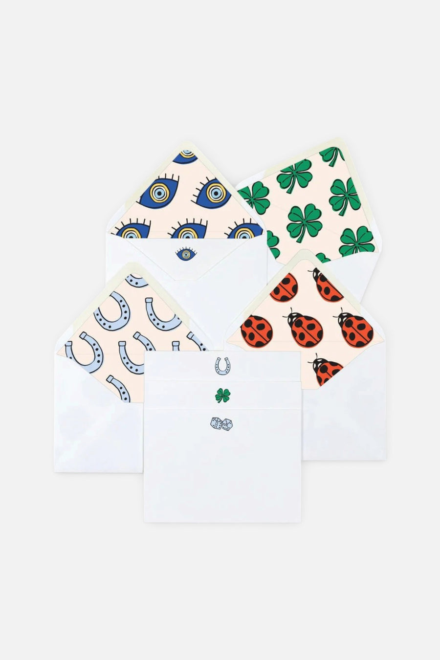 Dear Annabelle Lucky Charms Notecard Set – front view