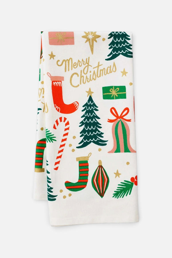 Deck The Halls Tea Towel