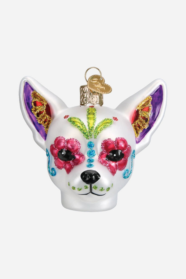 Dia De Los Muertos Dog Ornament