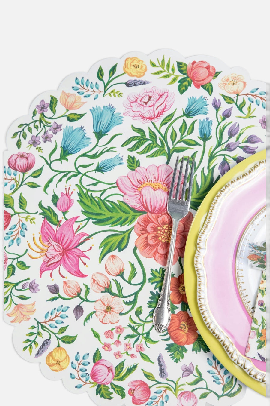 Die Cut Sweet Garden Posey Placemat, Set of 12 – back view