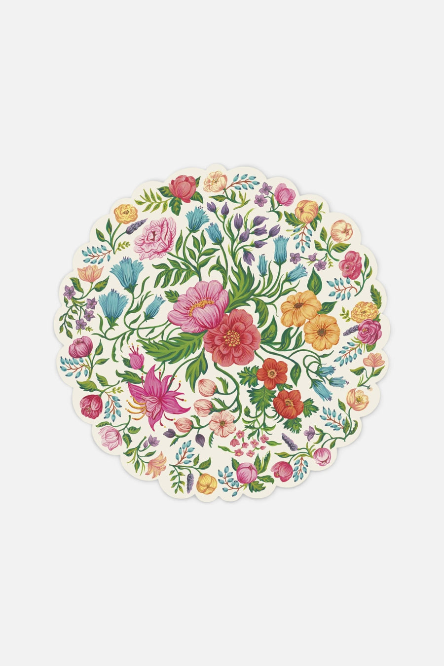 Die Cut Sweet Garden Posey Placemat, Set of 12 – front view