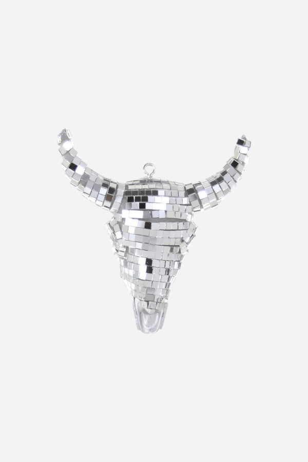 Disco Buffalo Skull Ornament