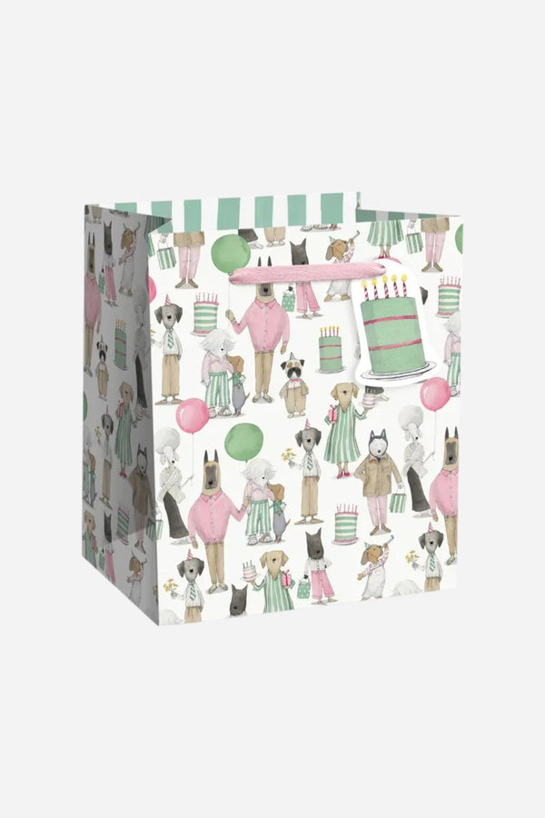 Dog Party Gift Bag – Recycled Paper Gift Bag + Tag