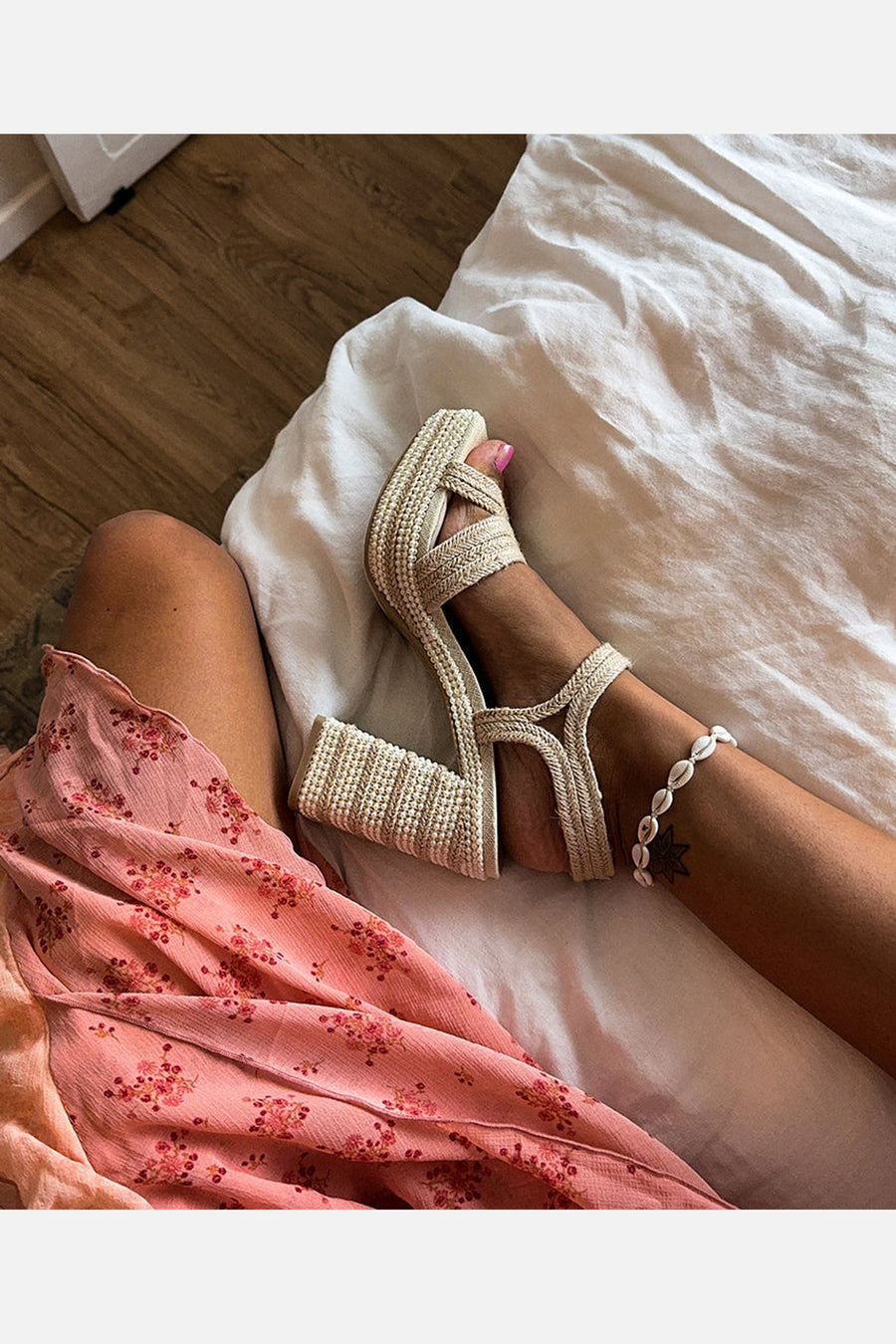 Dolce Vita Anira Pearl Heels in Ivory Pearls – alternate